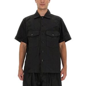 NEEDLES Men's Short Sleeve Work Shirt Men BLACK Shirts